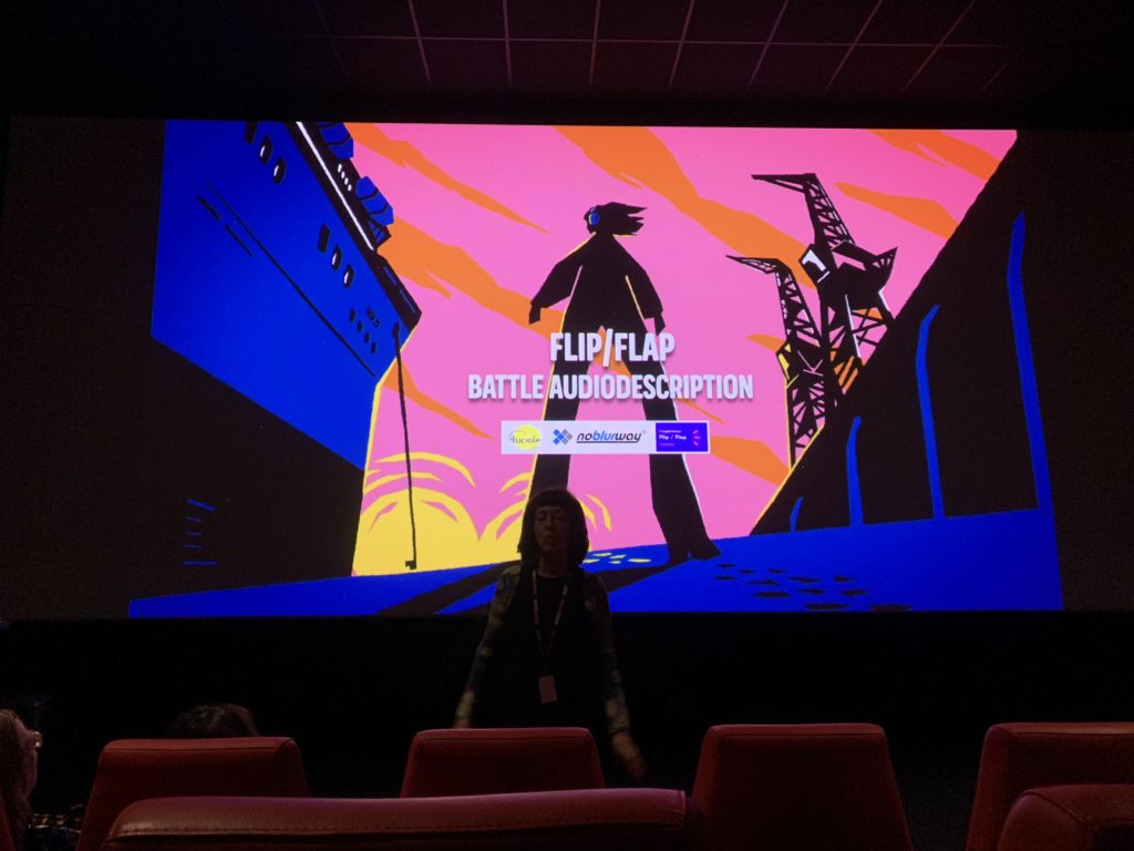 Flip/Flap battle d'audiodescription au Festival MCM