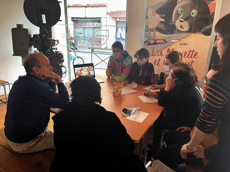 Photo d'une séance de travail Flip/Flap Battle d'audiodescription 2